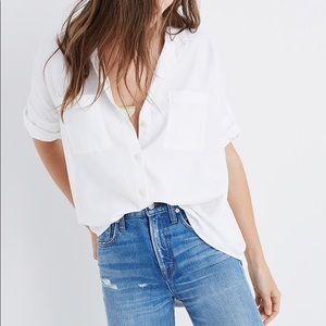 Madewell Courier Shirt XS White